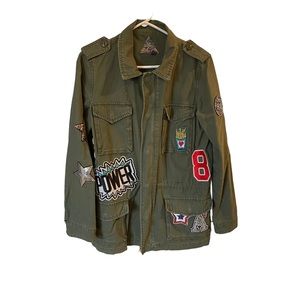 S8 Signature Patched Army Jacket Green Size M